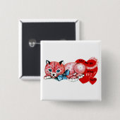 Lass mir, dein Haustier zu sein, Valentine! Button (Vorne & Hinten)
