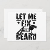 Lass mir, deinen Bart zu reparieren Postkarte (Vorne/Hinten)
