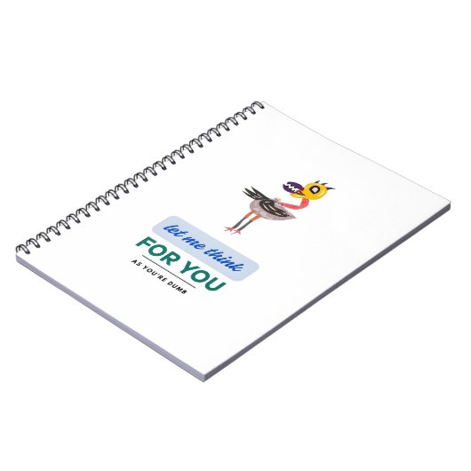 Lass mir denken notizblock (Linke Seite)