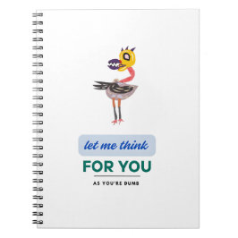 Lass mir denken notizblock