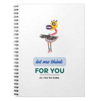 Lass mir denken notizblock