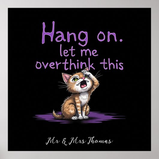 Lass mir diese lustige Einführung überdenken Poster (Vorne)