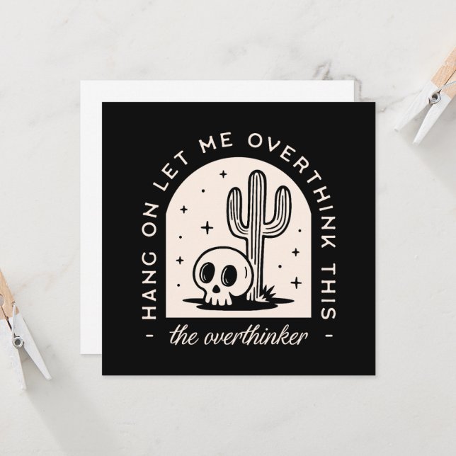 Lass mir, diesen Überdenker zu überdenken (Vorderseite/Rückseite Beispiel)