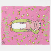 Lass mir, dir meinen Frosch zu zeigen! Fleecedecke (Vorderseite (Horizontal))