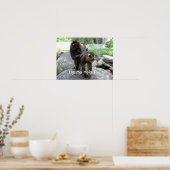 lass mir dir zu helfen - kluge Babys Poster (Küche)