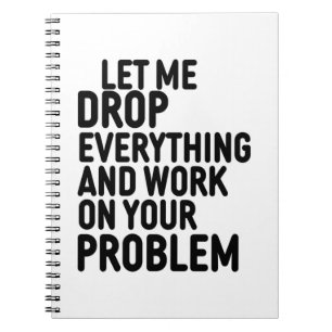 Lass mir Drop alles Notizblock