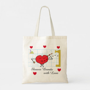 Lass mir Dusche mit Liebe: Budget Tragetasche
