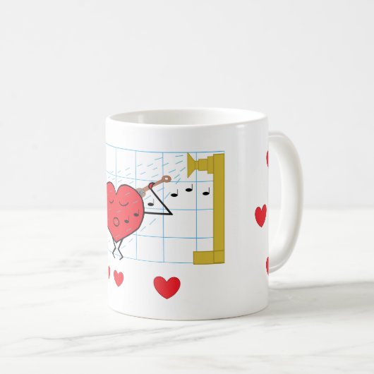 Lass mir Dusche mit Liebe: Kaffeetasse (VorderseiteRechts)