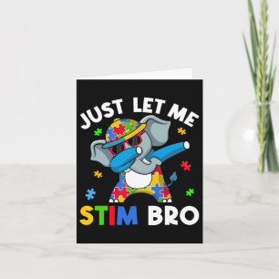 Lass mir einfach Stim Bro Boys Teens Kids Autism A Karte