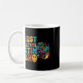 Lass mir einfach Stim Bro Dinosaurier Monster Truc Kaffeetasse (Links)