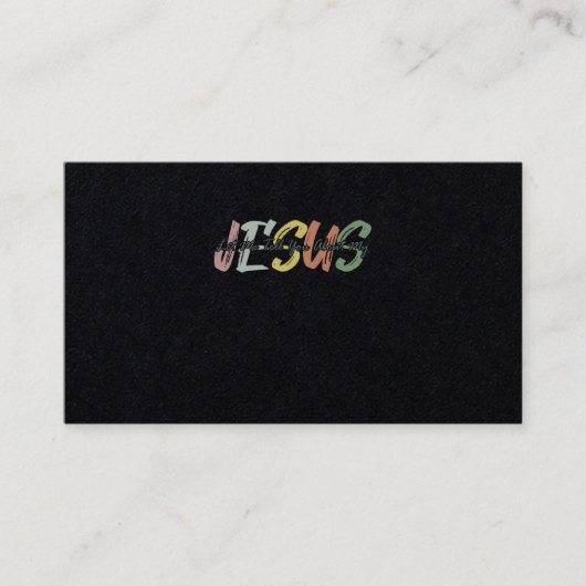 Lass mir erzähle von meinem Christlichen Gott Visitenkarte (Vorderseite)