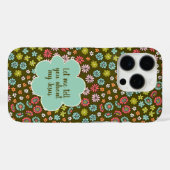 Lass mir erzählen Sie von Jesus Retro Floral Case-Mate iPhone Hülle (Rückseite (Horizontal))