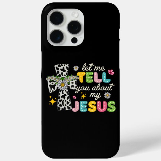 Lass mir erzählen von meinem Jesus Groovy Christli Case-Mate iPhone Hülle (Rückseite)