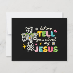Lass mir erzählen von meinem Jesus Groovy Christli Feiertagskarte