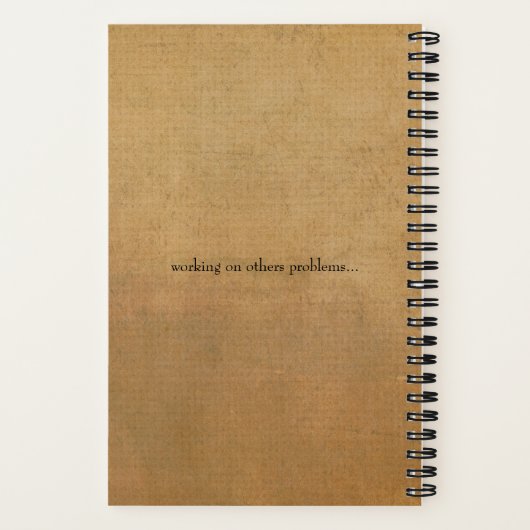 Lass mir fallen zu lassen, was ich tue notizblock (Rückseite)