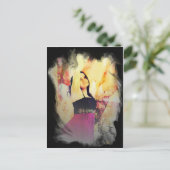 Lass mir Farbe in deiner Welt Postkarte (Stehend Vorderseite)