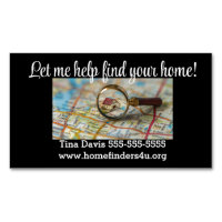 "Lass mir Hilfe..." Realtor Business Card Magnet