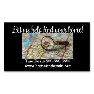 "Lass mir Hilfe..." Realtor Business Card Magnet