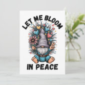 Lass mir, in Frieden zu blühen Einladung (Stehend Vorderseite)