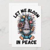 Lass mir, in Frieden zu blühen Einladung (Vorne/Hinten)