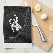 Lass mir in meinem eigenen Raum zu schweben Geschirrtuch (Viertel Falte)