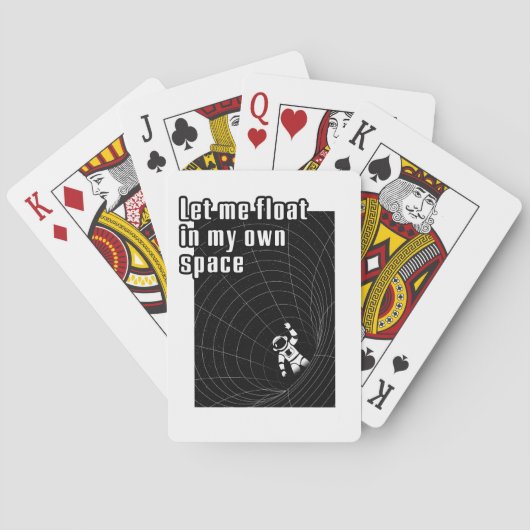 Lass mir in meinem eigenen Raum zu schweben Spielkarten (Rückseite)