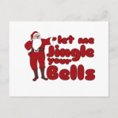 Lass mir Jingle your Bells Postkarte (Vorderseite)