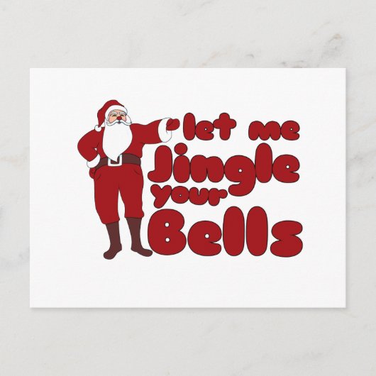 Lass mir Jingle your Bells Postkarte (Vorderseite)