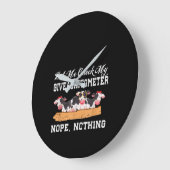 Lass mir Karo mein Giveashitometer Nope, Nichts Ku Große Wanduhr (Winkel)