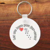 Lass mir Liebe, du verdammt lustige Cat Pun. Schlüsselanhänger (Vorderseite)