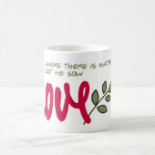 Lass mir Liebe Kaffeetasse (Mittel)