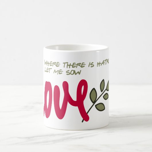 Lass mir Liebe Kaffeetasse (Mittel)