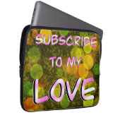 Lass mir Liebe Laptopschutzhülle (Vorne Rechts)