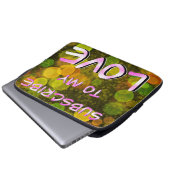 Lass mir Liebe Laptopschutzhülle (Vorne Knopf)