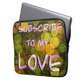 Lass mir Liebe Laptopschutzhülle (Vorderseite Links)