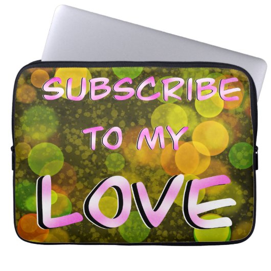 Lass mir Liebe Laptopschutzhülle (Vorderseite)