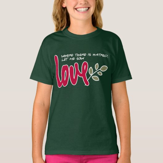 Lass mir Liebe T-Shirt (Vorderseite)