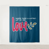 Lass mir Liebe Wandteppich (Vorderseite)