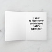 LASS MIR LOOSE, GLÜCKLICH GEBURTSTAG ZU SAGEN KARTE (Innenseite)