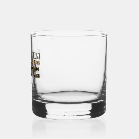Lass mir, meine Ehefrau lustig personalisiert gefr Whiskyglas (Links)