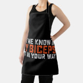 Lass mir, ob meine Bizeps in dein Fitnessstudio ei Schürze (InSitu)