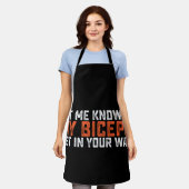 Lass mir, ob meine Bizeps in dein Fitnessstudio ei Schürze (Getragen)