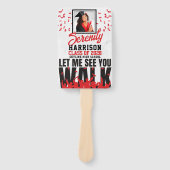 Lass mir sehen Sie gehen | Foto aus rotem und schw Fächer (Vorderseite)