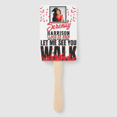 Lass mir sehen Sie gehen | Foto aus rotem und schw Fächer (Rückseite)