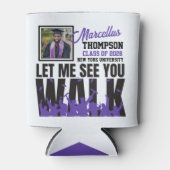 Lass mir sehen Sie gehen | FOTO LILA ABSCHLUSS Dosenkühler (Vorderseite)