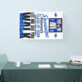 Lass mir sehen Sie gehen | Funny Blue Foto Abschlu Banner (Messe)