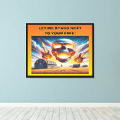 Lass mir Stand... Leinwanddruck (Insitu (Holzboden))