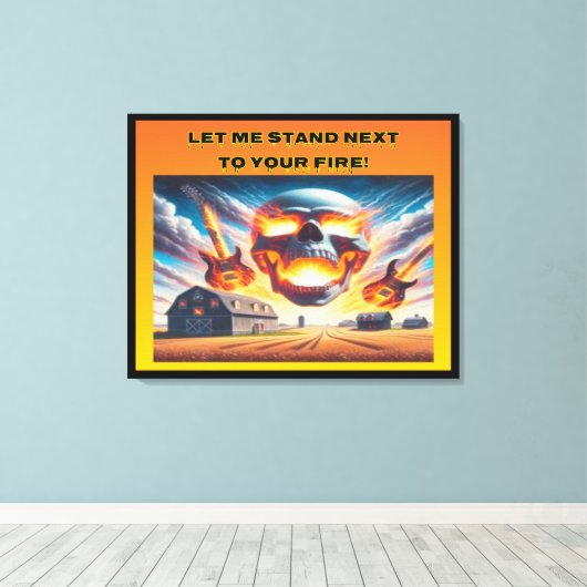 Lass mir Stand... Leinwanddruck (Insitu (Holzboden))