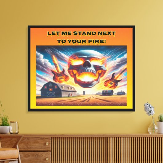 Lass mir Stand... Leinwanddruck (Insitu (Wohnzimmer))