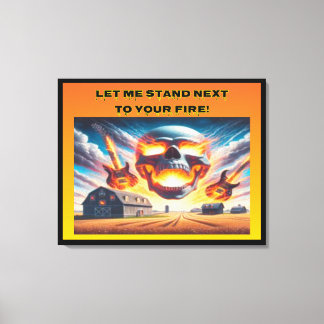 Lass mir Stand... Leinwanddruck